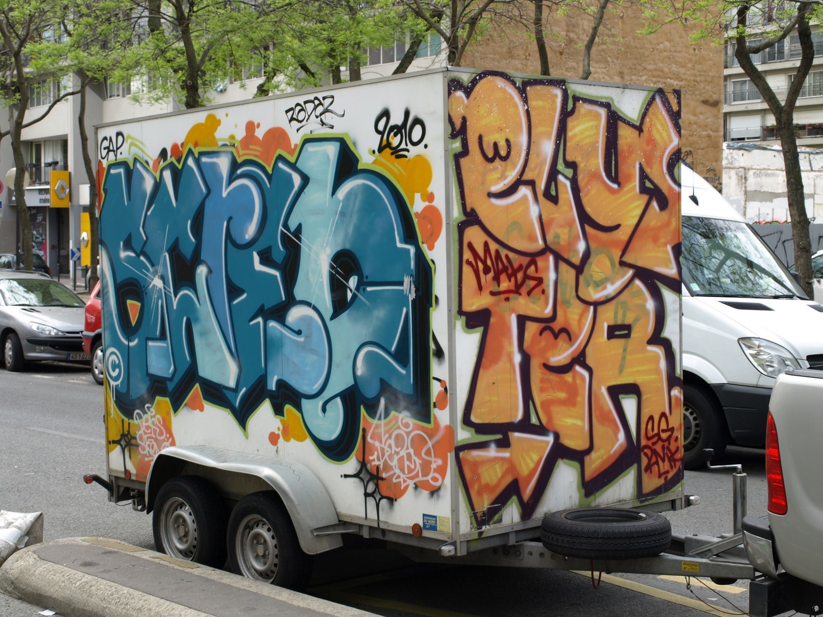 photo graffiti de vehicule